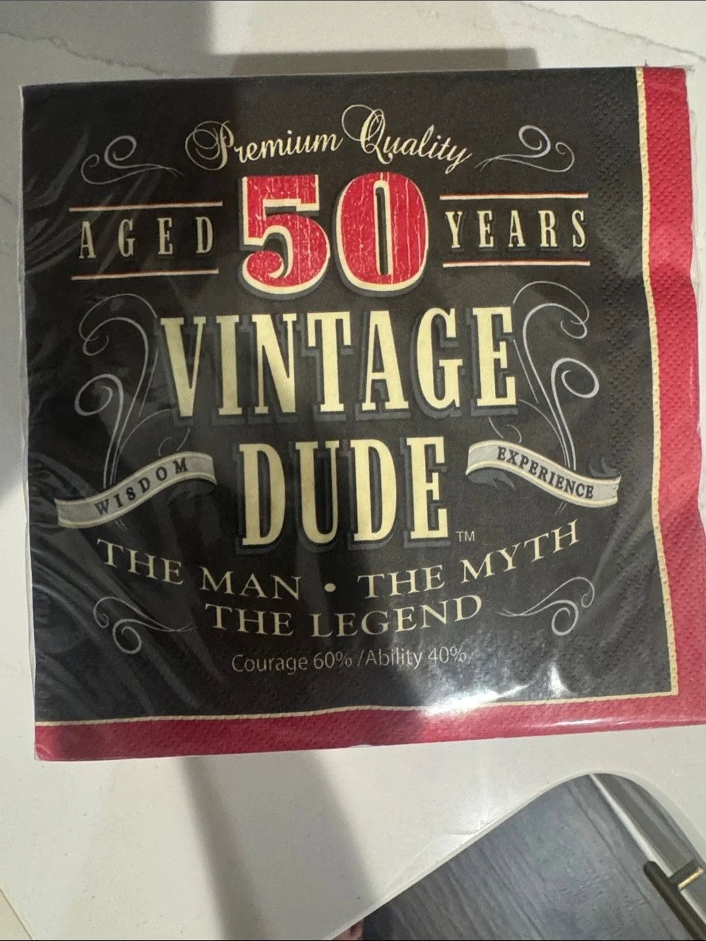 Vintage Black and Red 